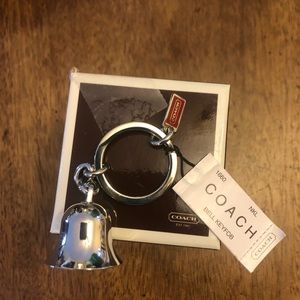 Coach bell keychain
